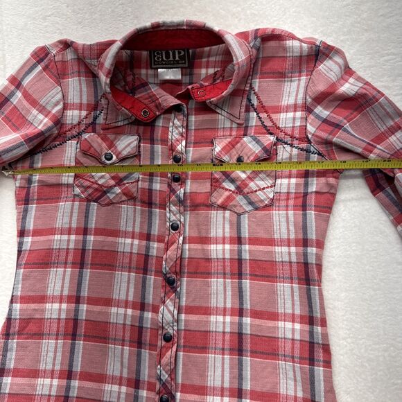 Fall color COWGIRL UP Snap Western Shirt Rodeo Country S/M - Picture 10 of 12